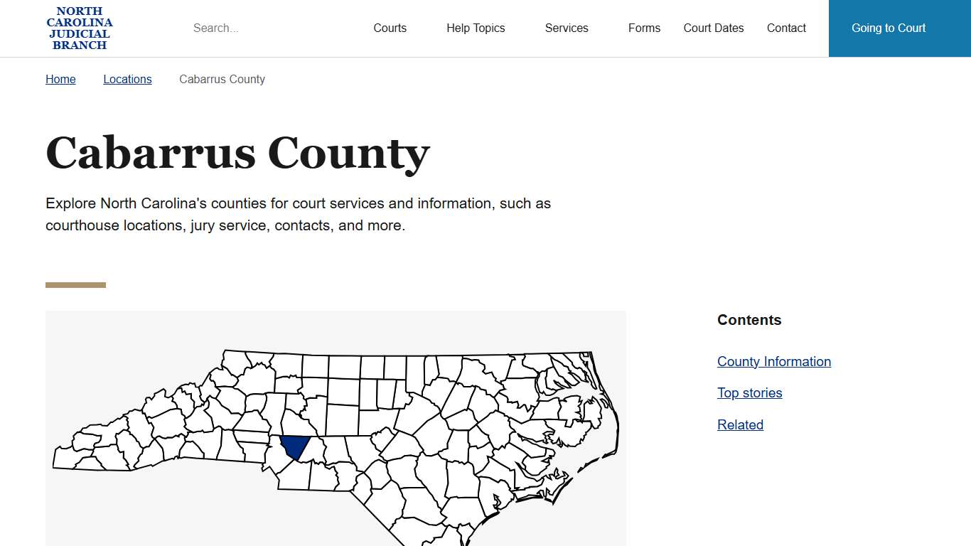 Cabarrus County | North Carolina Judicial Branch